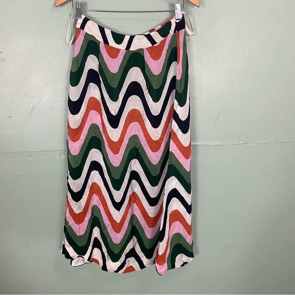 Farm Rio Wave Gradient Midi Skirt‎ Small - Picture 4 of 5
